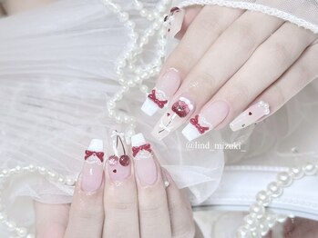 リンドネイル バイ モカ アンド ララ(Lind nail by moca and LaLa)/【mizuki】さくらんぼネイル