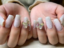 アミュリー ネイル アトリエ(Amury nail atelier)/ワンホンネイル フラッシュラメ 
