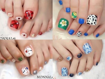 モナールアンド(MONNAL&)の写真/【FOOT★ワンカラー￥6,435～】2色まで追加◎足元も華やかに気を抜かない♪うる艶フットで女子力UP！