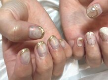 アイネイルズ 三宮店(I nails)/アシメニュアンス￥8640