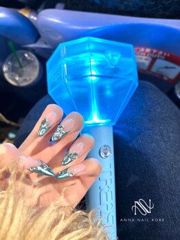 アンナネイル(ANNA Nail)/ミラーフレンチネイル