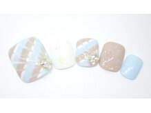 ワンネイル(ONE NAIL)/＃ピーコック＃フットネイル