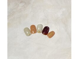 秋色パーツネイル