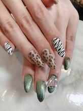 ネイル サロンアンドスクール リッシュ(Nail Salon&School riche)/アニマルマグネット＆ビジュー