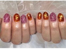 アリイネイルズ(ALII Nails)/べっ甲ネイルとフラッシュネイル
