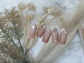 プリュム(Plume)/ガラスフレンチネイル