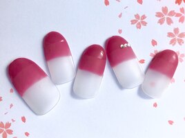 ストレートフレンチネイル