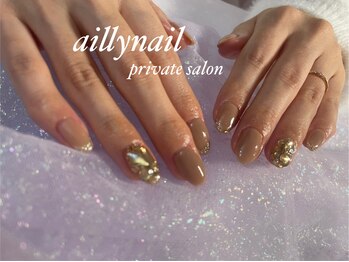 アイリーネイル(ailly nail)/ストーン埋め込みアート