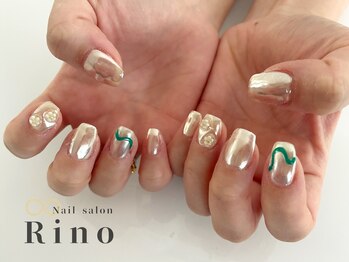 リノ 浦添店(Rino)/ホロ×シュガー×ミラーネイル