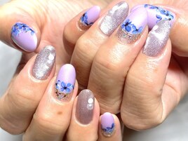 ☆大人のフラワーネイル☆