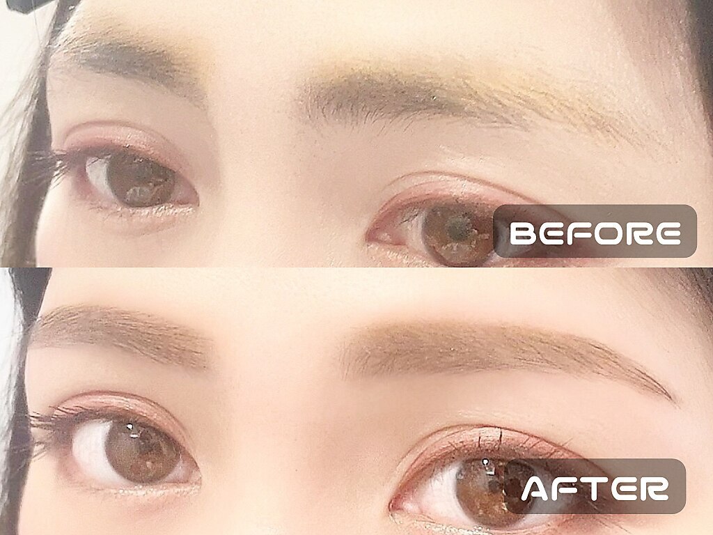 眉毛アイブロウWAX＋間引き（毛量調整）＋メイク仕上 \4700