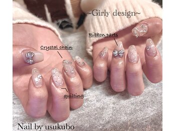 プティットスリール 西尾店(Petit Sourire)/ガーリーネイル♪