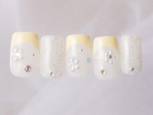 アイネイルズ 新宿店(I nails)/フラワービジューフレンチ9480円