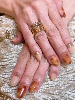 ネイルサロン シェリ(NAIL SALON Cheri)/ミラーべっ甲ネイル