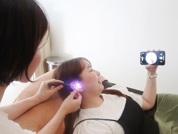 みみもふ/耳の中を見られます