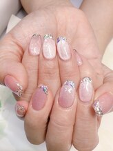 レインボートライブドゥネイル(rainbow tribe deux NAIL)/ガラスフレンチネイル☆