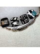 ネイルクイーン(Nail Queen)/フット親指アート¥6900♪