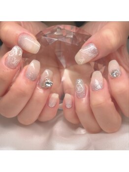 グラデーション+ハイブラパーツ