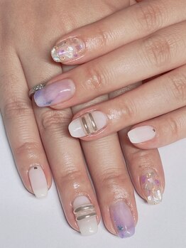 リノネイル(LINO NAIL)の写真/［定額ネイル5380円～］マグネットやニュアンスなど、季節やトレンドに合わせた豊富なデザインから選べる♪