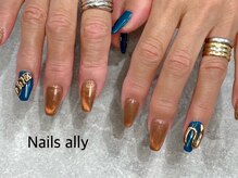 ネイルズアリー 立川店(Nails ally)/リングネイル×ネンドジェル×冬
