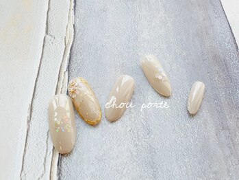 シュポルテ(chou porte)/ポイントフラワーネイル