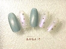 ネイルサロン あかねいろ/ビジューネイル　キラキラ