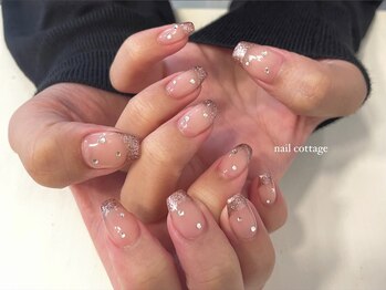 ネイルコテージ 新宿南口店(Nail cottage)/ラメフレンチ