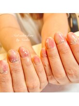 フィオーレ(fiore)/夏っぽキラキラ桃ネイル　by直子