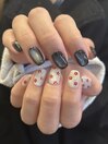 個性派ニュアンスネイル