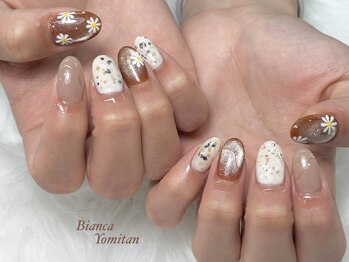 ビアンカ 沖縄読谷村店(Bianca)/デザインネイル♪ブラウンカラー