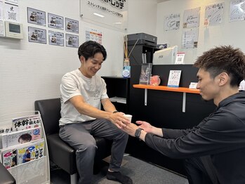 パーフェクトストレッチ 大阪船場店/お水をどうぞ！