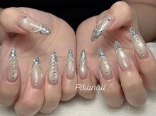 ピカネイル 上野 御徒町(Pika Nail)/ガラスフレンチｘスートンｘ夏