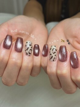 エル(Ailes)/leopard × brown ￥6.000