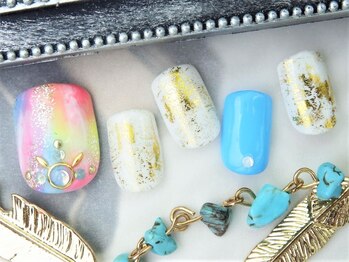 ネイルズガッシュ 大森駅前店(NAILs GUSH)/*レインボーフット*