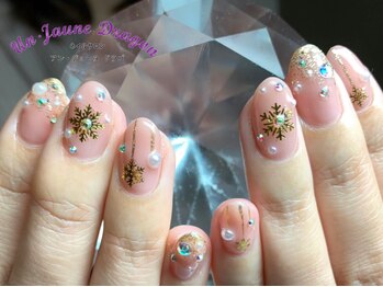 アン ジョーヌドラゴ/【自爪ネイル】雪の結晶ネイル