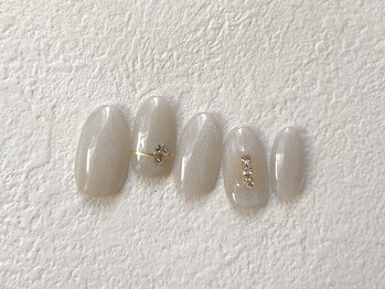 ネイルサロン フローリア(nail salon Florir)/白マグネットネイル