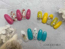 ココロバ ネイルアンドビューティーサロン(COCOLOBA)/カラフルデザインネイル