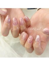 ツキネイル(TSUKI nail)/ニュアンスハートネイル