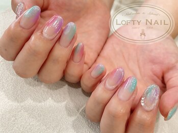 ロフティーネイル 駒川店(Lofty Nail)/塗りかけグラデーションネイル
