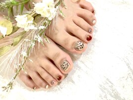 定額デザイン　フットネイル♪