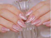 幻之花ネイル/¥9800 マグネット　うるキラ