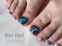 ハルネイル(hal nail)の雰囲気（ハンドが出来ない方もフットで可愛く♪）