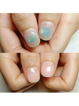 マニエネイル(mani e nail)/他店様のネイルオフのみ&ケア