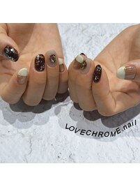 秋のブラウンネイル