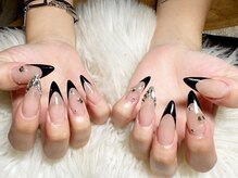 シェル ネイル(Cher nail)/上品黒フレンチ【Cher nail】