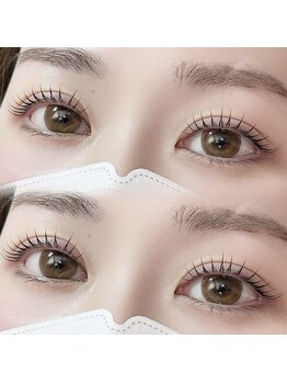 ノーブル(noble)の写真/モチが良く理想の仕上がりに！目の形に合わせたデザインまつげパーマ/美眉スタイリングはお任せ下さい♪