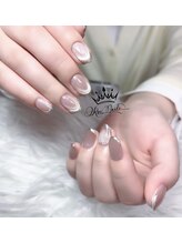 リンネイル 名古屋新栄町店(Rin.Nails)/ &nbsp;&nbsp;&nbsp;マグネット＋パウダーラメ