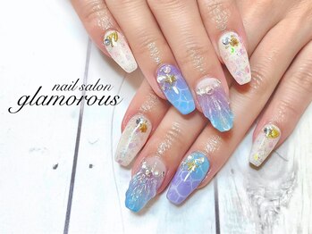 ネイルグラマラス 西新井店/《パラジェル》マーメイドネイル