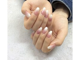 simple グラデーションnail