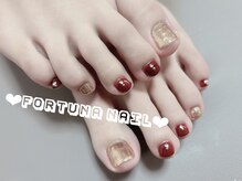 フォルトゥーナ 神田(Fortuna)/ミラーデザインフットネイル